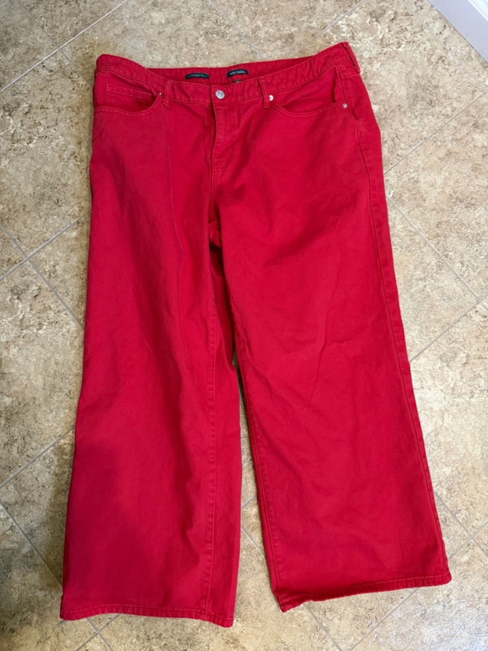 Wild Fable Red Wide-Leg Jeans